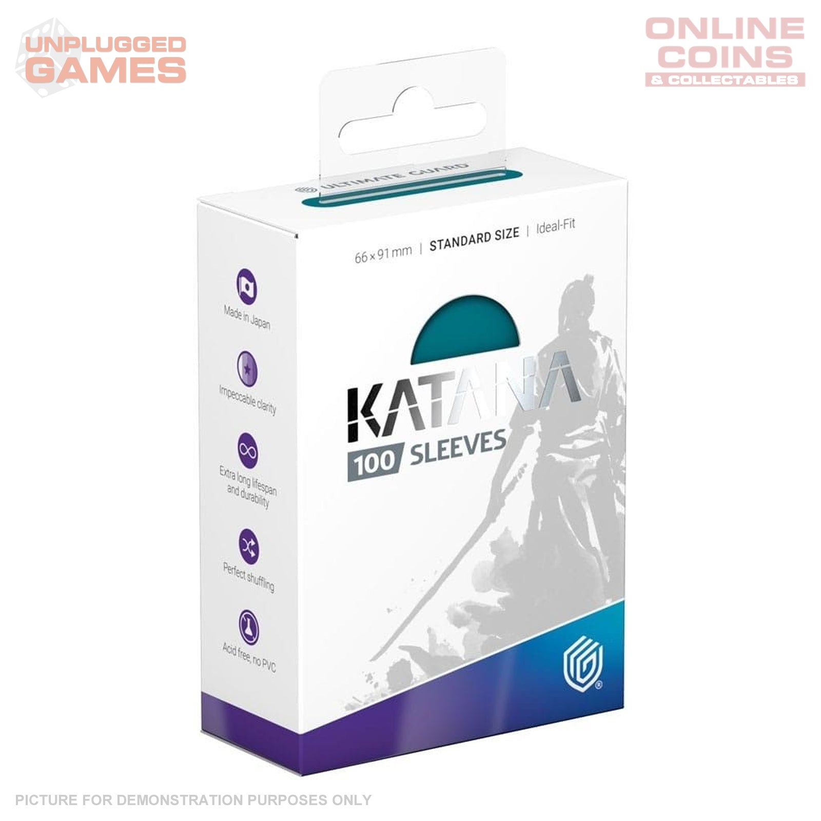 Ultimate Guard KATANA Sleeves - Great Wave (Petrol)